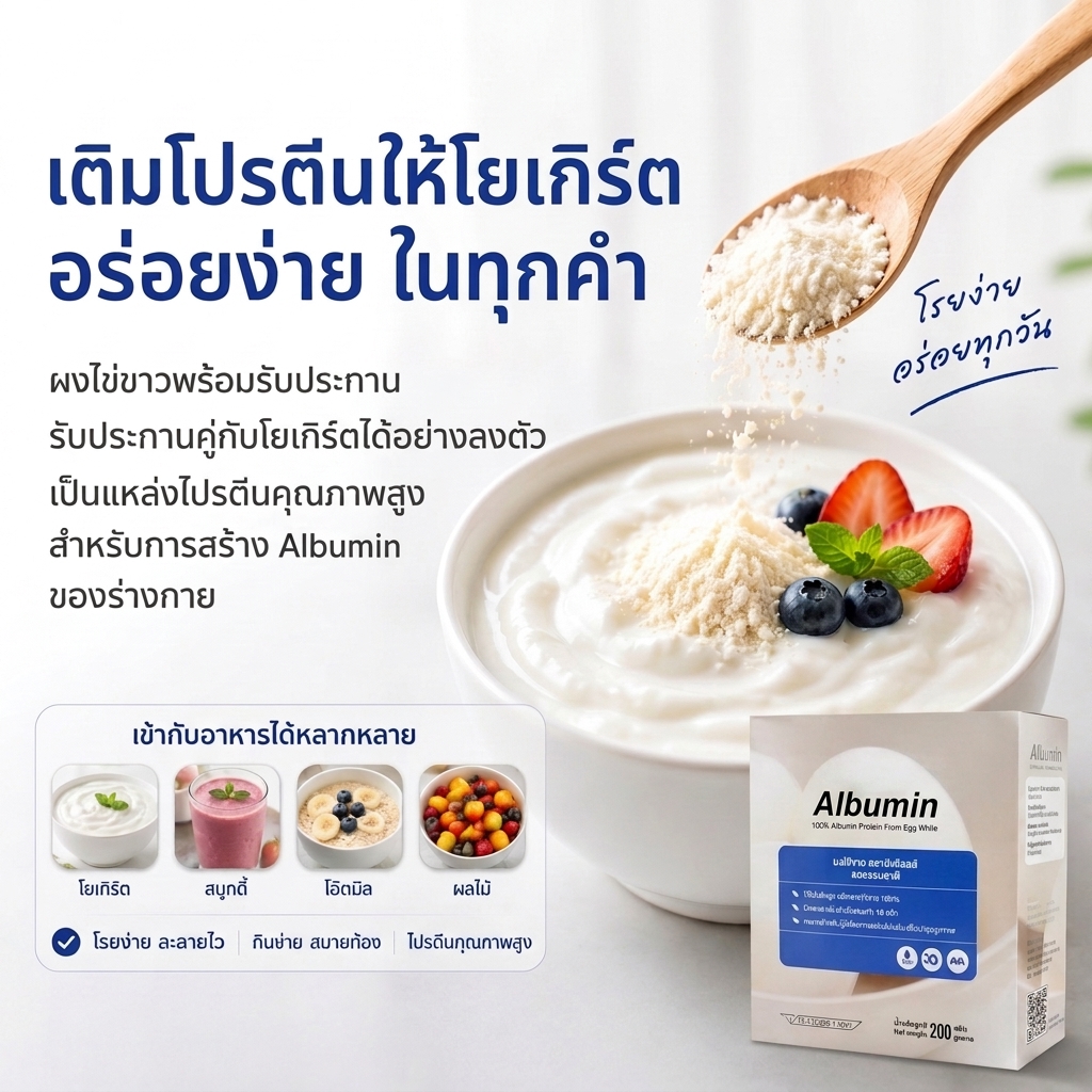 เติมโปรตีนให้โยเกิร์ต อร่อยง่าย ในทุกคำ